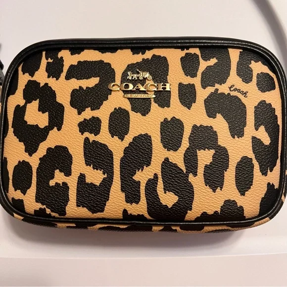 Coach Mini Jamie Camera Bag with Leopard Print - Picture 3 of 4
